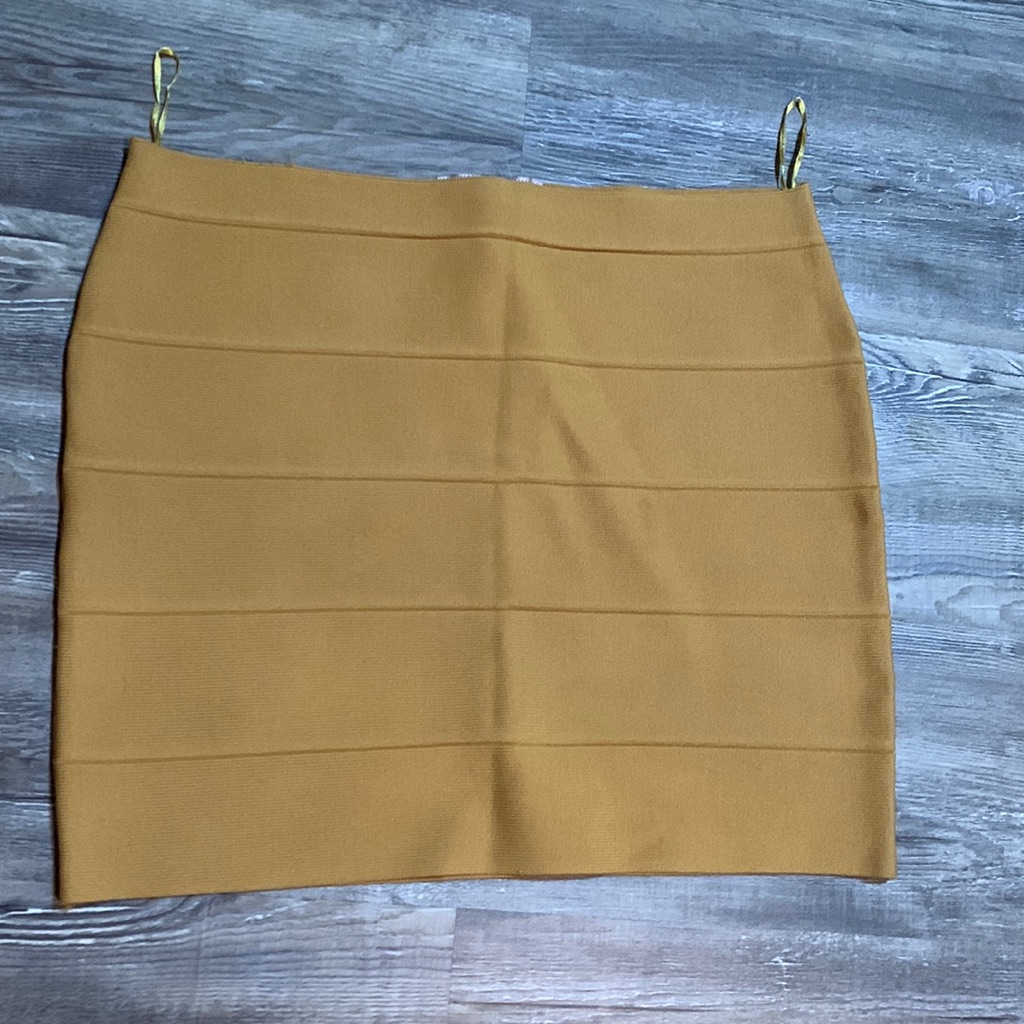 Romeo And Juliet Gold Mini Skirt
